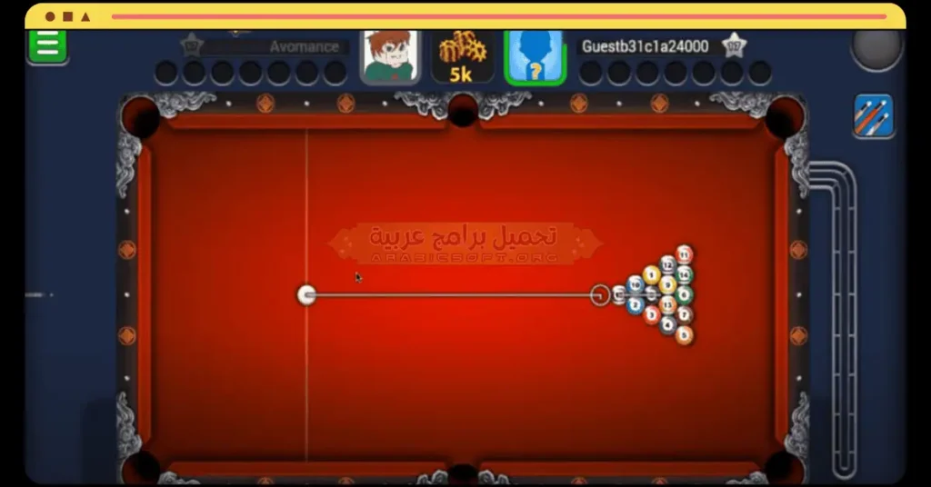 تحميل لعبة بلياردو 8 Ball Pool مهكرة رابط مباشر من ميديافاير